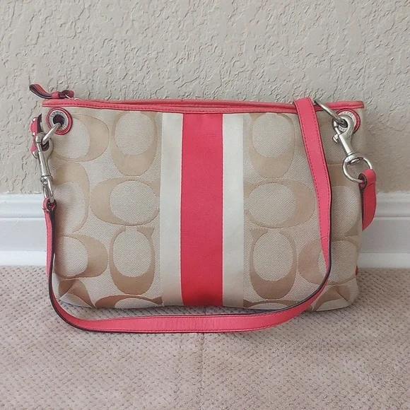 Coach Hampton Weekend Stripe Crossbody Bag - Picture 2 of 12